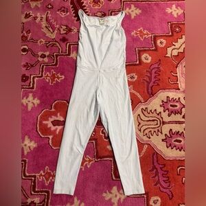 Nike baby blue crop jumpsuit one piece onesie, runsie?! Size medium- minor flaws